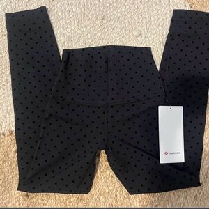 lululemon Black Polka Dot Leggings
